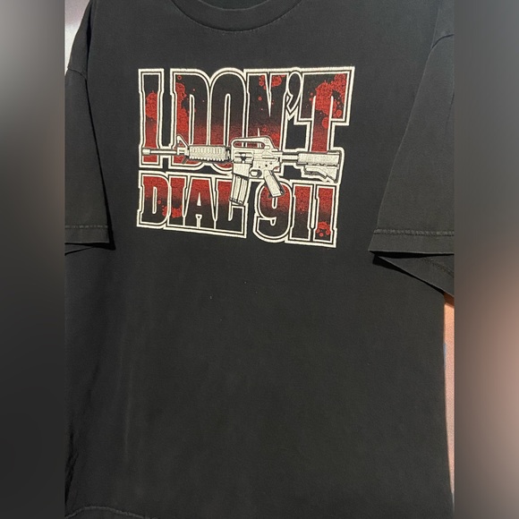 y2k “I don’t dial 911” vintage graphic tee - Picture 2 of 3